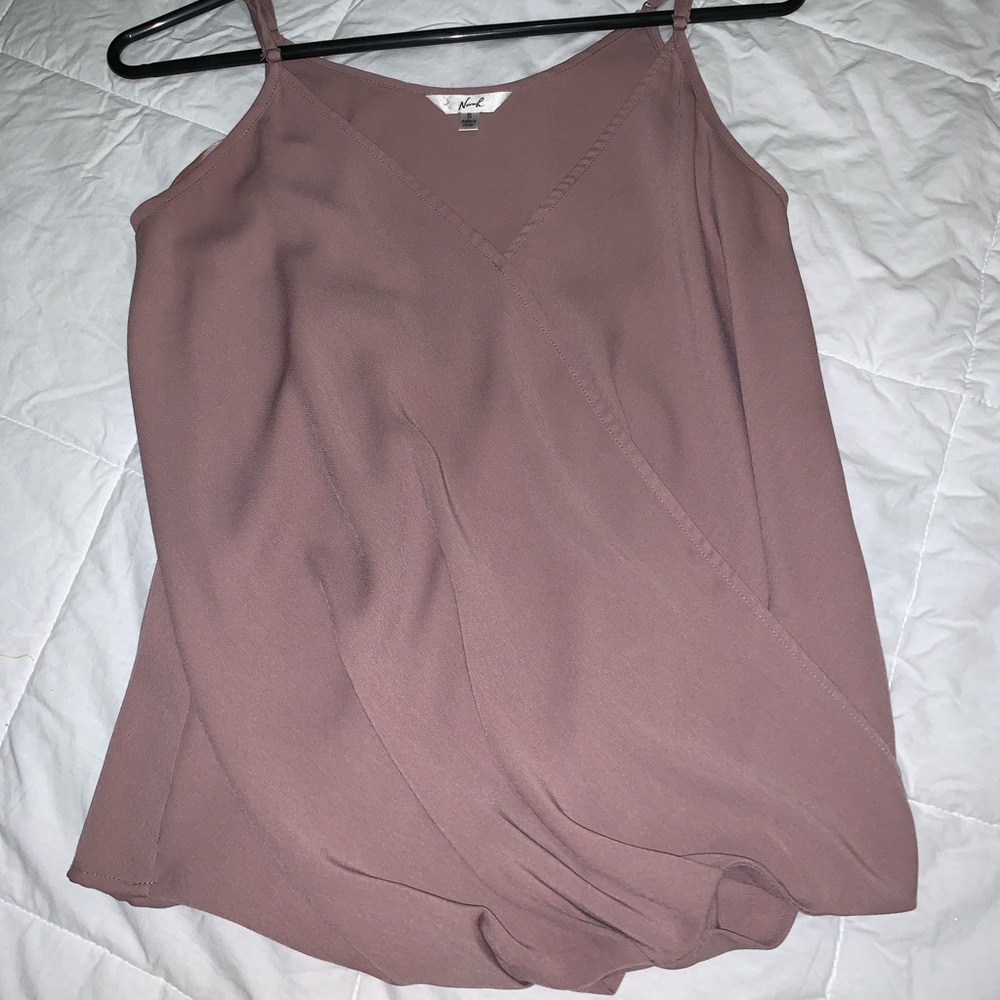 mauve blouse